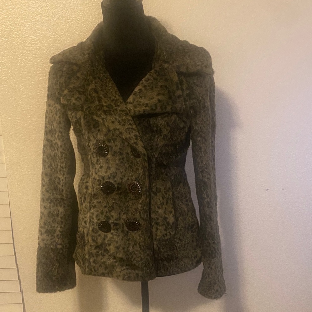 Dollhouse Leopard Print Teddy Jacket